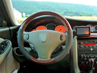 Lenkrad Bezug Holz Optik passend für Rover 75