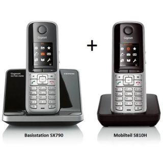 Gigaset SX790 + S810H Mobilteil Duo ISDN schnurlos Telefon Festnetz