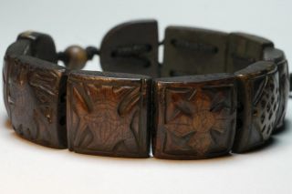 Armband Glueckssymbole Buddhismus Bracelet Gluecksband Nepal Gravur
