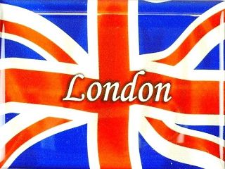 Magnet LONDON ENGLAND UNION JACK Fahne Flag,8 cm,NEU,Souvenir Great