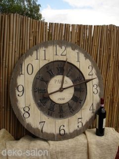 XXL Wanduhr Uhr aus Holz 80 CM Uhr