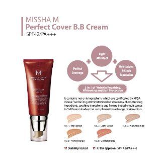 Missha M Perfect Cover B.B Cream No. 31 SPF 42 PA+++ 50ml 