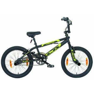 LA Bicycle BMX Fahrrad, schwarz, Rahmenhöhe 26,7 cm, Reifengröße