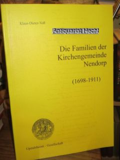 OSB 88. Die Familien der Kirchengemeinde Nendorp (1698   1911). Voß
