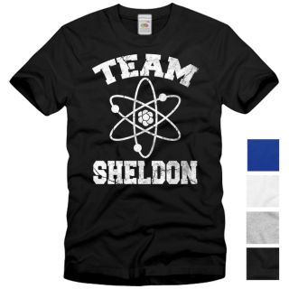 TEAM SHELDON T Shirt The Big Bang Theory Vintage Cooper Serie S M L XL