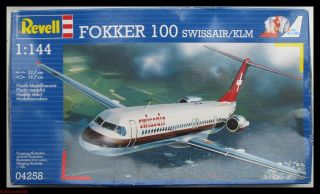 Revell 04258 1144 Fokker 100 Swissair/KLM