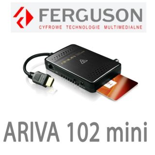 Ferguson Ariva 102mini 102 mini HDTV SAT RECEIVER MIT KARTENLESER LAN