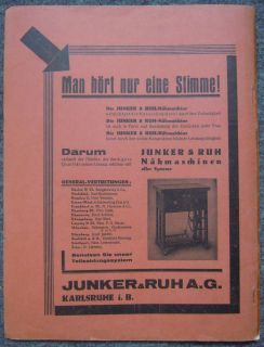 Zeitschrift Der Reichsmechaniker 1929 Fahrräder Miele Torpedo Panther