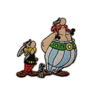 Asterix und Obelix 8,5 cm * 9,5 cm BÜGELBILD AUFNÄHER APPLIKATION