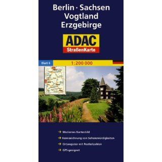 ADAC StraßenKarte Deutschland 06. Berlin, Sachsen, Vogtland