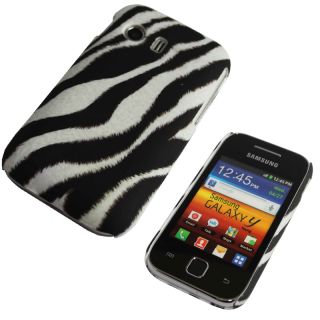 Hardcase Schutzhuelle Samsung S5360 Galaxy Y Zebra schwarz weiss