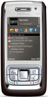 Nokia E65 silver black (WLAN, Quadband, VoIP,  Player, Kamera
