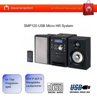 Silva SMP120 USB Micro Hifi System CD  Radio USB TOP