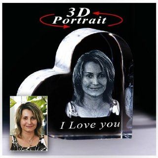 Gutschein für 3D Kristallfoto in Herz 70x70x37 mm Küche