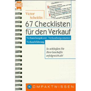67 Checklisten für den Verkauf Victor Scheitlin Bücher