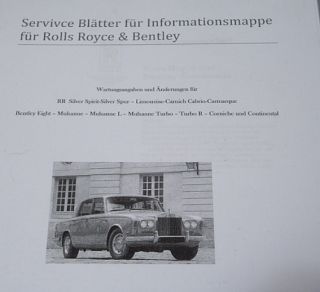 Service Blätter Rolls Royce & Betley TSD 4446