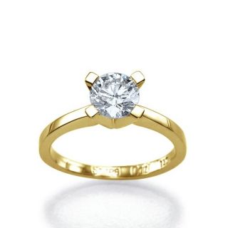 22 Carat D/SI2 Diamantring Brillant 14kt 585 Weißgold Solitar Ring