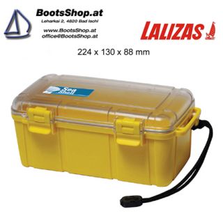 wasserdichte waterproof Box Drybag 224 x 130 x 88 mm gelb Neu und OVP