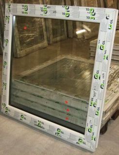 Kunststoff Fenster Einflügler Isolierglas,130 x 100 cm
