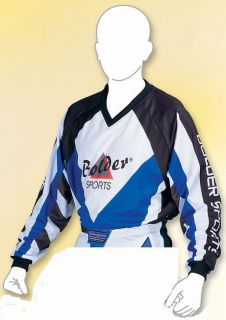 Kinder MX Motocross Shirt Jersey blau Größe 128/134