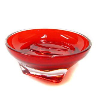 Axentia 282311 Badserie Marena Seifenschale Acryl, rot 