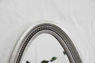 Ovalspiegel Wandspiegel OVAL Spiegel Silber 130 x 50 cm