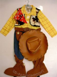 Disney COWBOY WOODY (Toy Story 3) Kostüm, 134 146 ☺ NEU