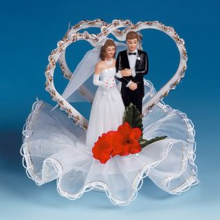 Kuchendeko Brautpaar 130mm, Hochzeitstorte Dekoration