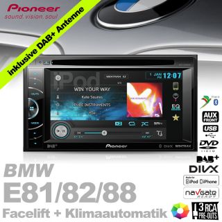 Pioneer DAB+ DVD USB  Digitalradio für BMW 1er E81 E82 E88