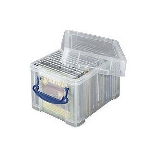 Kunststoffbox transparent mit Deckel, 35 L Küche