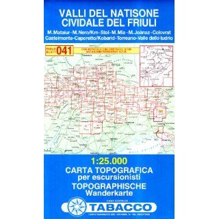 Valli del Natisone, Cividale del Friuli Wanderkarte Tabacco 041 125
