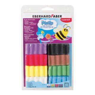 Eberhard Faber 571408   Super Soft Knete Pluffy Materialpackung, 8