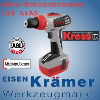 KRESS Akku Bohrschrauber 144 LiAS Akkuschrauber Neu