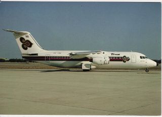 AK BAe 146 300, THAI Interantional, HS TBN at Bagkok International