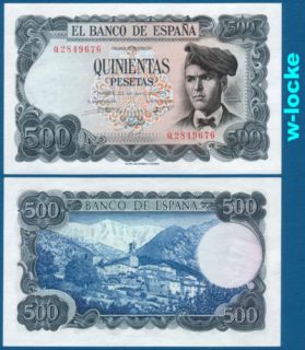 SPANIEN / SPAIN 500 Pesetas 1971 UNC P.153