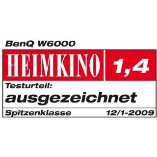 BenQ W 6000 DLP Projektor (Kontrast 500001, 2500 ANSI Lumen, Full HD