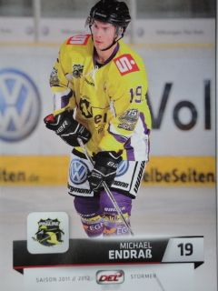 DEL 2011/12 Michael Endraß Krefeld Pinguine 155 Playercard
