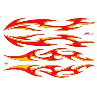 FLAMMEN FIRE FEUER Aufkleber Racing Tuning Motocross MX Sticker Bogen
