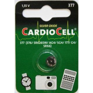 Cardio Cell Uhrenbatterie 377 1,55V 376 SR626SW SR66 