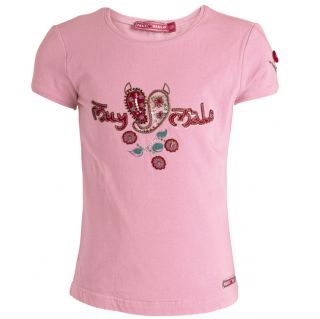 MUY MALO Embroidery T Shirt rosa Gr. 116 164 NEU ++