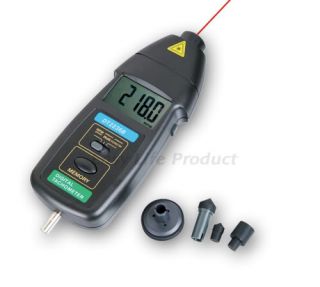 This deluxe version of tachometer allows you to measure either by