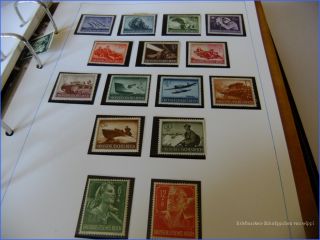 Briefmarken Sammlung Deutsches Reich aus 1933 1945 gute Werte
