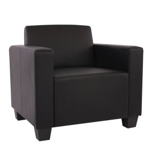 Modular Sofa Couch System Lyon, Kunstleder schwarz