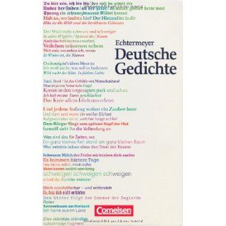 Echtermeyer Deutsche Gedichte Von den Anfängen bis zur Gegenwart