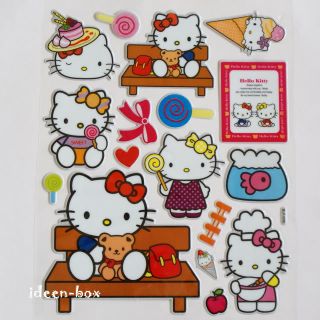 Hello Kitty 3D Sticker Aufkleber Laptop Bogen Glitzer 1