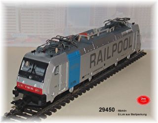 Aus Märklin 29450 nur die E Lok BR 186 Railpool digital Metall #NEU
