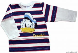 NEU Disney Donald Duck Langarmshirt Sweatshirt Pullover Pulli Gr.80