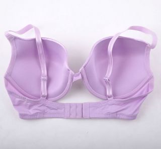 D185X 11 Satin Trim Plunge BUgel T shirt BH 80E/36DD