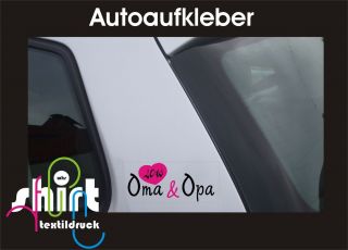 DA 192   Oma & Opa 2013 Digitaldruck Aufkleber für Auto, Laptop