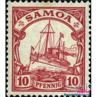 Briefmarken für Sammler Samoa (Dt. Kolonie) 9 gestempelt 1900 Schiff